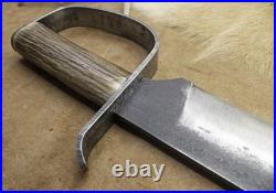 Bowie Knife D-guard Saber CIVIL War Secession Confederate Army Carbon Forged
