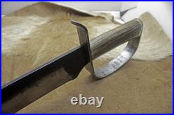Bowie Knife D-guard Saber CIVIL War Secession Confederate Army Carbon Forged