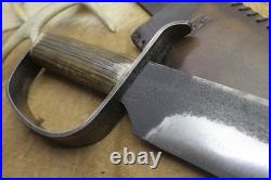 Bowie Knife D-guard Saber CIVIL War Secession Confederate Army Carbon Forged