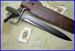 Bowie Knife S-guard Saber CIVIL War Secession Confederate Army Carbon Forged