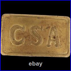 Brass Cs Csa Civil War Confederate States Army Military Vintage Belt Buckle