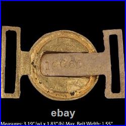 Brass Cs Csa Civil War Reprod Confederate States 2 Piece Vintage Belt Buckle