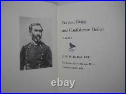 Braxton Bragg and Confederate Defeat 2 Vols. Set Univ. Alabama Press Fine HC