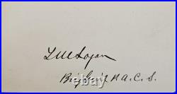 Brigadier General Thomas Muldrup Logan Autograph, CSA Civil War Confederate Army