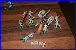 Britains 1960`s Swoppet American CIVIL War Confederate Field Gun & Crew Job Lot