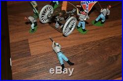 Britains 1960`s Swoppet American CIVIL War Confederate Field Gun & Crew Job Lot