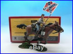 Britains American CIVIL War Confederate Cavalry Trooper Guidon Charging 31019