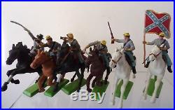 Britains Deetail American Civil War Confederate Cavalry Soldiers full set of 6