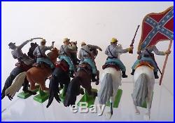 Britains Deetail American Civil War Confederate Cavalry Soldiers full set of 6