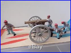 Britains No 4435 American Civil War Confederate Gun Team Swoppet Soldiers Boxed