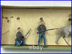 Britains Toy Soldiers Civil War Confederate Infantry 2nd Grade Paint Scarce box