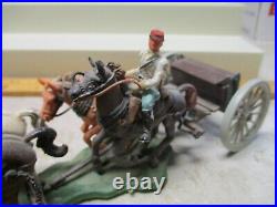 Britians Deetail Swoppet Herald Confederate Civil War Caisson & Cannon with Riders