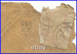 C. 1862 Civil War Confederate Prisoner Envelope 3cstamp Capt Edward R Crockett M1