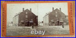 CASTLE THUNDER Confederate Prison Civil War Stereoview Card Richmond Virginia
