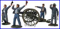 CIVIL WAR Britains CONFEDERATE 10 Pound PARROTT ARTILLERY Cannon & Crew #31264