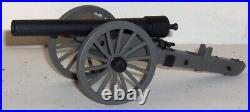 CIVIL WAR CONFEDERATE 3 GUN EARTHEN FORT SECTION WithCANNON & CREWS 54MM BY BARZSO