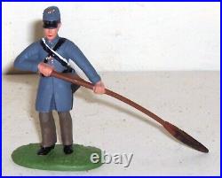 CIVIL WAR CONFEDERATE 3 GUN EARTHEN FORT SECTION WithCANNON & CREWS 54MM BY BARZSO