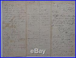 CIVIL War Confederate Document Signed J. D. By Jefferson Davis To Lieutenant Bibb