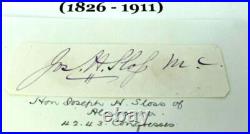 CIVIL WAR CONFEDERATE MAJOR 4th AL CAVALRY CONGRESSMAN MAYOR AUTOGRAPH SIGNED VF