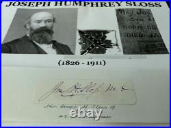 CIVIL WAR CONFEDERATE MAJOR 4th AL CAVALRY CONGRESSMAN MAYOR AUTOGRAPH SIGNED VF