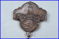 CIVIL WAR CONFEDERATE UCV 1915 RICHMOND REUNION MEDAL WithHAND EMBROIDERED HANDKER