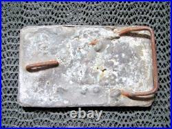 CIVIL WAR CSA CONFEDERATE DESIGN BRASS LEAD BELT BUCKLE! VINTAGE! RARE! 1970s