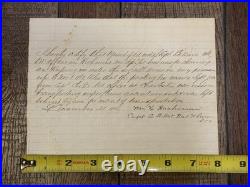 CIVIL WAR LETTER Document Confederate Captain Bachman SOUTH CAROLINA