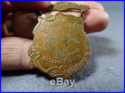 CIVIL War Rare 1895 Ucv Houston Texas Confederate Reunion Badge