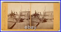 CIVIL WAR SV CSS Rebel Cigar Steamer Confederate Ship Captured Charleston c1866