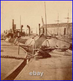 CIVIL WAR SV CSS Rebel Cigar Steamer Confederate Ship Captured Charleston c1866
