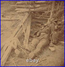 CIVIL WAR SV Spotsylvania Confederate Dead Soldier Taylor & Huntington