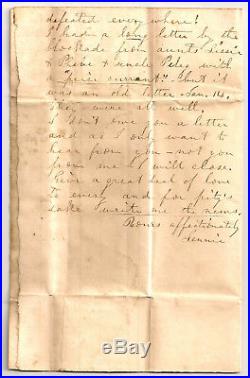CIVIL WAR Stampless CONFEDERATE Folded Letter UNLISTED BUCKSVILLE SC PAID 10