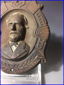 CIVIL WAR UNITED CONFEDERATE VETERAN UCV General Robert E. Lee Cast Iron Plaque
