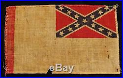 CIVIL WAR UNITED CONFEDERATE VETERANS 3rd NATIONAL PARADE FLAG UCV Ca. 1920's