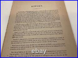 CIVIL War 1862 Confederate Congress Report Qualification Of Senators 1720