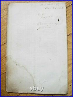 CIVIL War Buckingham Virginia Confederate Army Supply List 1863