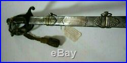 CIVIL War Captured Presentation Sword Captain 19th Michigan Used By Confederate