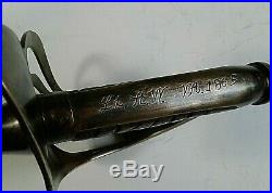 CIVIL War Cavalry Confederate Sword Dated 1862 With Inscription