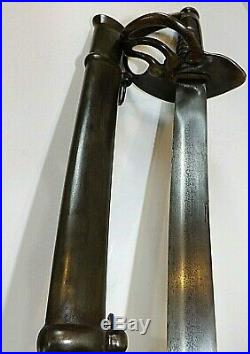 CIVIL War Cavalry Confederate Sword Dated 1862 With Inscription