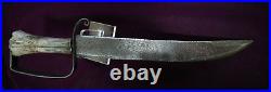 CIVIL War Confederate 18 1/2 D Guard Bowie Alabama Knife Not Sword W Provenance