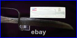 CIVIL War Confederate 18 1/2 D Guard Bowie Alabama Knife Not Sword W Provenance