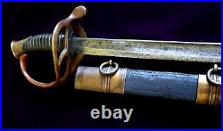 CIVIL War Confederate A. H. De Witt Georgia Foot Officer Sword 3 Known Ex Hoffman