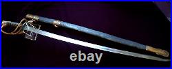 CIVIL War Confederate A. H. De Witt Georgia Foot Officer Sword 3 Known Ex Hoffman