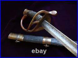 CIVIL War Confederate A. H. De Witt Georgia Foot Officer Sword 3 Known Ex Hoffman