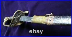 CIVIL War Confederate A H Dewitt Snakes In Guard Officer Sword 1 Of 20 Existance