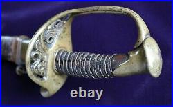 CIVIL War Confederate A H Dewitt Snakes In Guard Officer Sword 1 Of 20 Existance