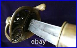 CIVIL War Confederate A H Dewitt Snakes In Guard Officer Sword 1 Of 20 Existance