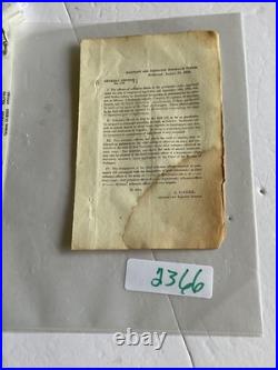CIVIL War Confederate Army General Order Richmond 1863 S Cooper Ordnance Officer