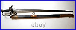 CIVIL War Confederate B Douglas Staff Foot Officer Sword Cs & Star On Guard