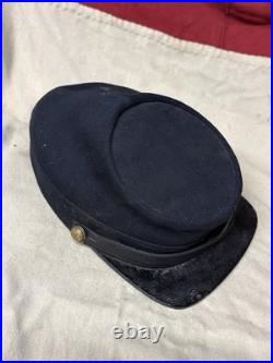 CIVIL War Confederate Csa Virginia Rebel Headgear Kepi Hat Cap